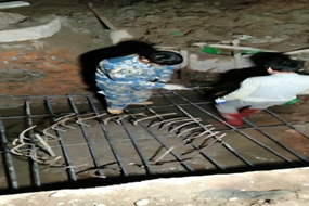 准备承台钢筋绑扎 