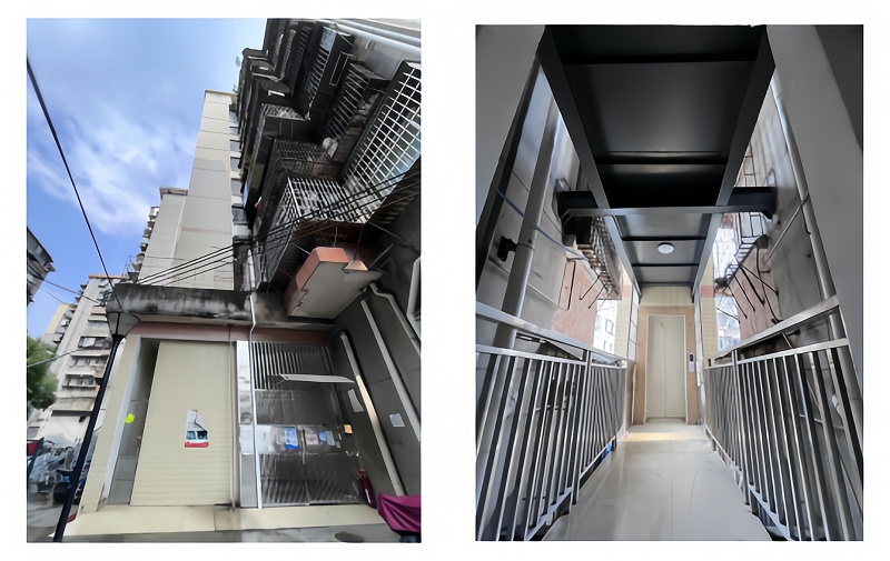 广州天河区濂泉西路加装电梯项目